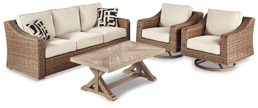 Beachcroft Outdoor Sofa and 2 Chairs with Coffee Table Factory Furniture Mattress & More - Online or In-Store at our Phillipsburg Location Serving Dayton, Eaton, and Greenville. Shop Now.