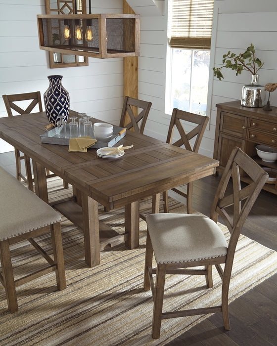Moriville Counter Height Dining Table and 4 Barstools with Storage Factory Furniture Mattress & More - Online or In-Store at our Phillipsburg Location Serving Dayton, Eaton, and Greenville. Shop Now.
