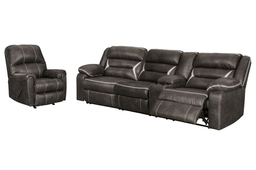 Kincord 2-Piece Sectional with Recliner Factory Furniture Mattress & More - Online or In-Store at our Phillipsburg Location Serving Dayton, Eaton, and Greenville. Shop Now.