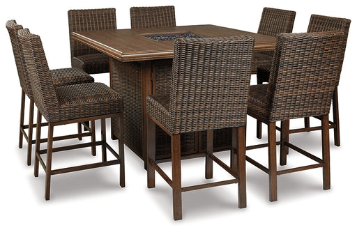 Paradise Trail Outdoor Bar Table and 8 Barstools Factory Furniture Mattress & More - Online or In-Store at our Phillipsburg Location Serving Dayton, Eaton, and Greenville. Shop Now.
