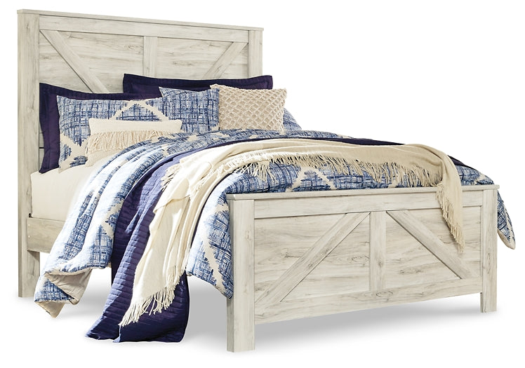 Bellaby Queen Crossbuck Panel Bed with 2 Nightstands Factory Furniture Mattress & More - Online or In-Store at our Phillipsburg Location Serving Dayton, Eaton, and Greenville. Shop Now.
