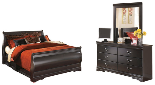 Huey Vineyard Queen Sleigh Bed with Mirrored Dresser Factory Furniture Mattress & More - Online or In-Store at our Phillipsburg Location Serving Dayton, Eaton, and Greenville. Shop Now.