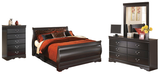 Huey Vineyard Queen Sleigh Bed with Mirrored Dresser and Chest Factory Furniture Mattress & More - Online or In-Store at our Phillipsburg Location Serving Dayton, Eaton, and Greenville. Shop Now.