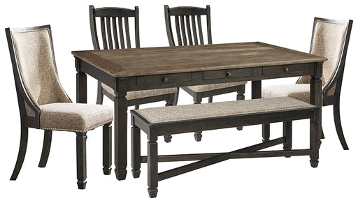 Tyler Creek Dining Table and 4 Chairs and Bench Factory Furniture Mattress & More - Online or In-Store at our Phillipsburg Location Serving Dayton, Eaton, and Greenville. Shop Now.