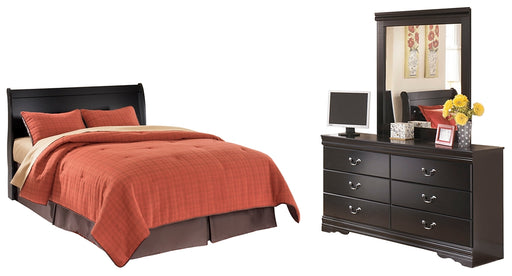 Huey Vineyard Queen Sleigh Headboard with Mirrored Dresser Factory Furniture Mattress & More - Online or In-Store at our Phillipsburg Location Serving Dayton, Eaton, and Greenville. Shop Now.