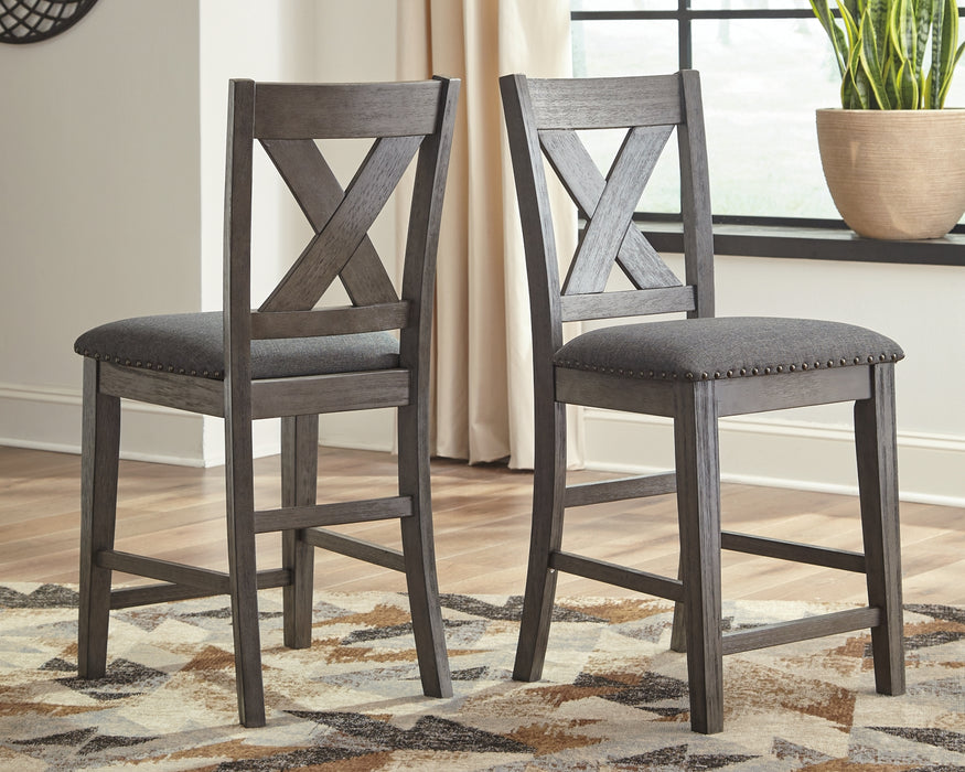 Caitbrook Counter Height Dining Table and 4 Barstools Factory Furniture Mattress & More - Online or In-Store at our Phillipsburg Location Serving Dayton, Eaton, and Greenville. Shop Now.