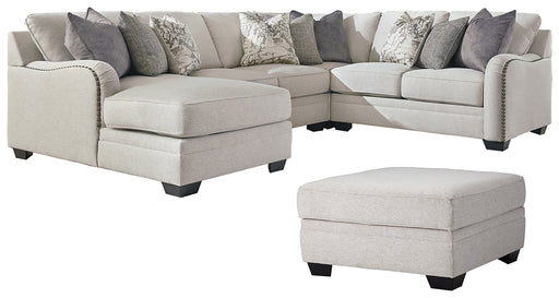 Dellara 4-Piece Sectional with Ottoman Factory Furniture Mattress & More - Online or In-Store at our Phillipsburg Location Serving Dayton, Eaton, and Greenville. Shop Now.