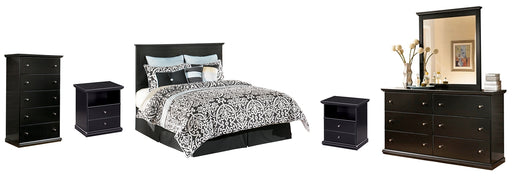 Maribel King/California King Panel Headboard with Mirrored Dresser, Chest and 2 Nightstands Factory Furniture Mattress & More - Online or In-Store at our Phillipsburg Location Serving Dayton, Eaton, and Greenville. Shop Now.
