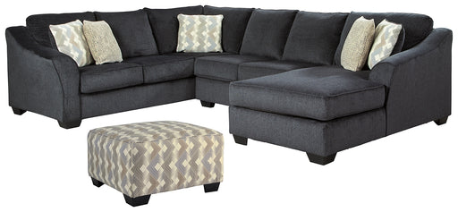 Eltmann 3-Piece Sectional with Ottoman Factory Furniture Mattress & More - Online or In-Store at our Phillipsburg Location Serving Dayton, Eaton, and Greenville. Shop Now.