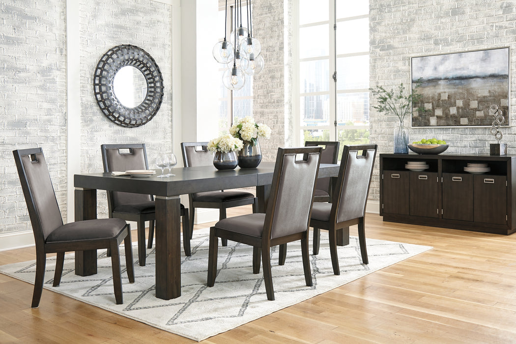 Hyndell Dining Table and 6 Chairs with Storage Factory Furniture Mattress & More - Online or In-Store at our Phillipsburg Location Serving Dayton, Eaton, and Greenville. Shop Now.