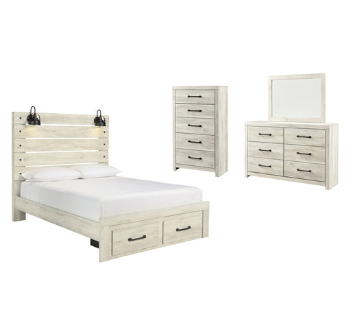Cambeck Queen Panel Bed with 2 Storage Drawers with Mirrored Dresser and Chest Factory Furniture Mattress & More - Online or In-Store at our Phillipsburg Location Serving Dayton, Eaton, and Greenville. Shop Now.