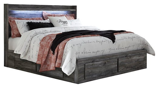 Baystorm King Panel Bed with 4 Storage Drawers with Dresser Factory Furniture Mattress & More - Online or In-Store at our Phillipsburg Location Serving Dayton, Eaton, and Greenville. Shop Now.