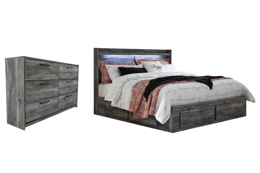 Baystorm King Panel Bed with 4 Storage Drawers with Dresser Factory Furniture Mattress & More - Online or In-Store at our Phillipsburg Location Serving Dayton, Eaton, and Greenville. Shop Now.