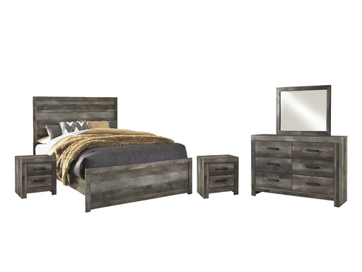 Wynnlow Queen Panel Bed with Mirrored Dresser and 2 Nightstands Factory Furniture Mattress & More - Online or In-Store at our Phillipsburg Location Serving Dayton, Eaton, and Greenville. Shop Now.
