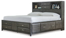 Caitbrook Queen Storage Bed with 8 Storage Drawers with Mirrored Dresser and 2 Nightstands Factory Furniture Mattress & More - Online or In-Store at our Phillipsburg Location Serving Dayton, Eaton, and Greenville. Shop Now.
