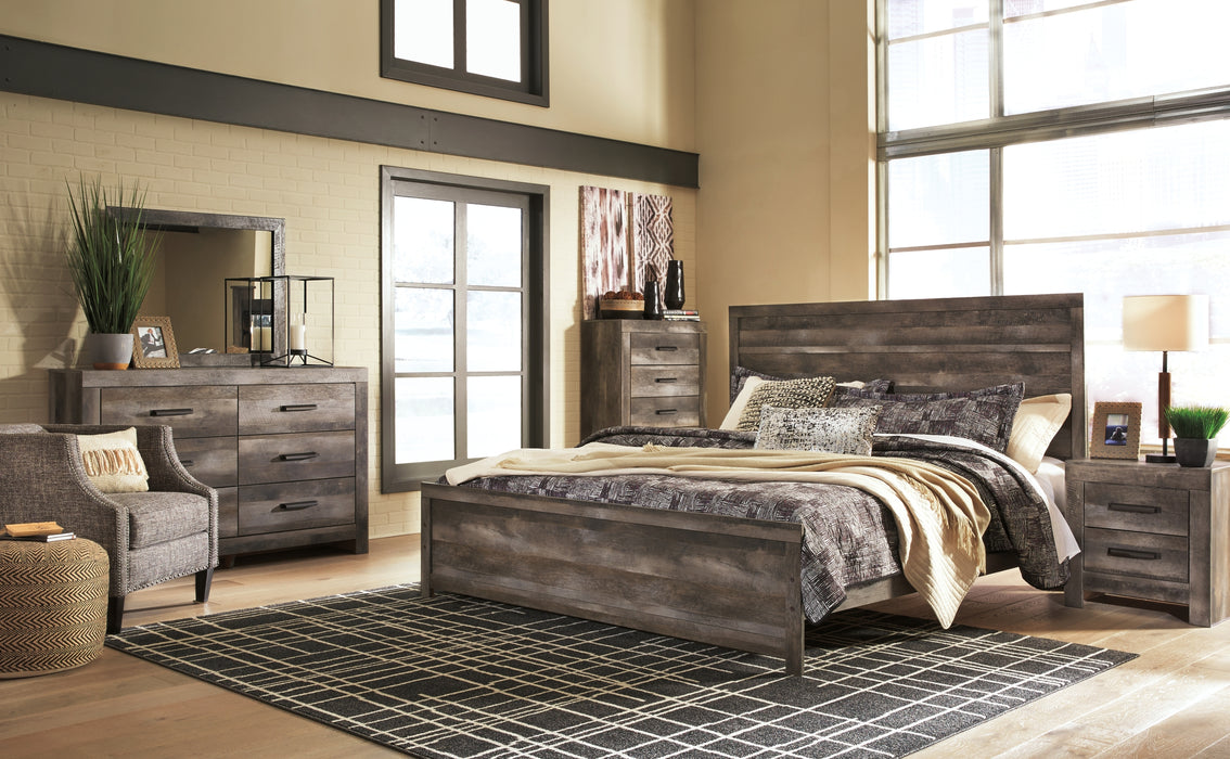 Wynnlow Queen Panel Bed with Mirrored Dresser and Chest Factory Furniture Mattress & More - Online or In-Store at our Phillipsburg Location Serving Dayton, Eaton, and Greenville. Shop Now.