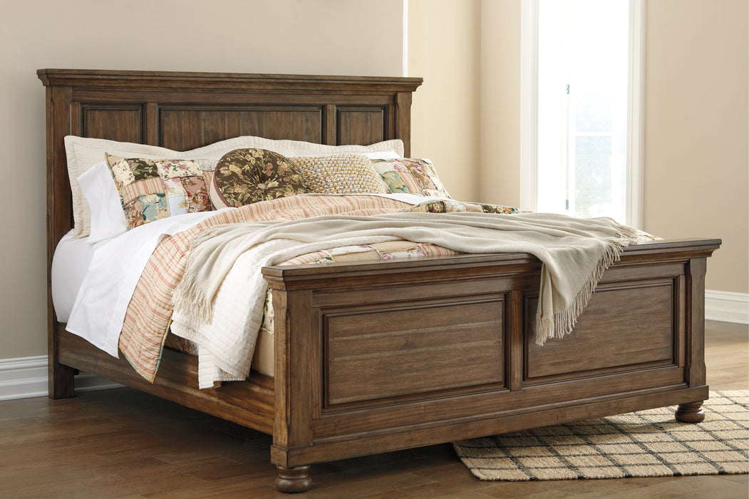 Flynnter Queen Panel Bed with Mirrored Dresser Factory Furniture Mattress & More - Online or In-Store at our Phillipsburg Location Serving Dayton, Eaton, and Greenville. Shop Now.