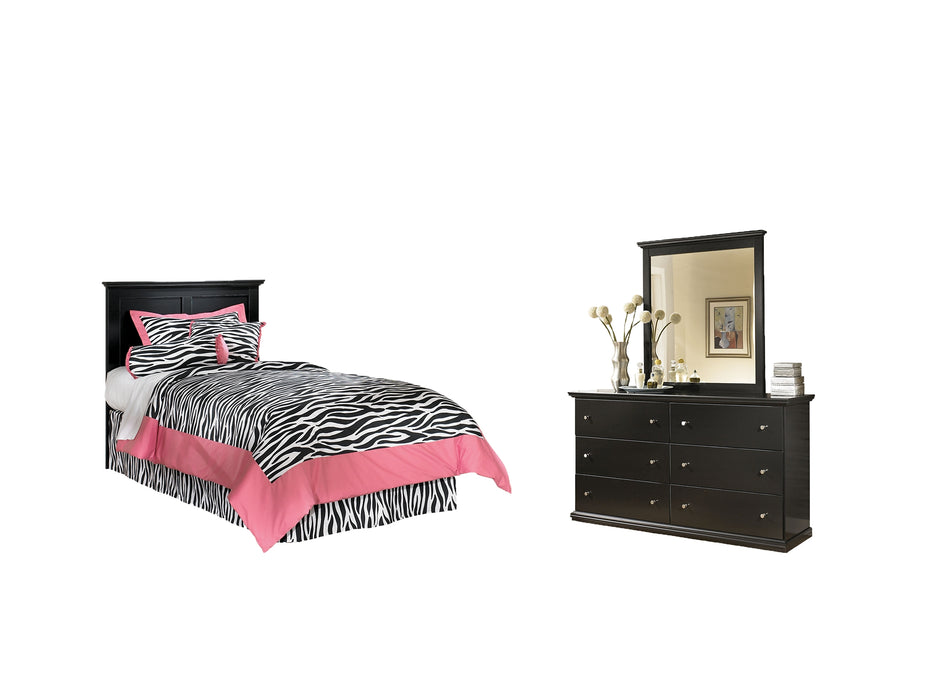 Maribel Twin Panel Headboard with Mirrored Dresser Factory Furniture Mattress & More - Online or In-Store at our Phillipsburg Location Serving Dayton, Eaton, and Greenville. Shop Now.