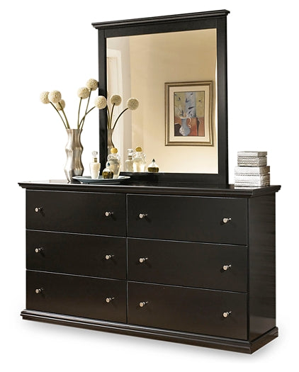 Maribel Queen/Full Panel Headboard with Mirrored Dresser, Chest and 2 Nightstands Factory Furniture Mattress & More - Online or In-Store at our Phillipsburg Location Serving Dayton, Eaton, and Greenville. Shop Now.
