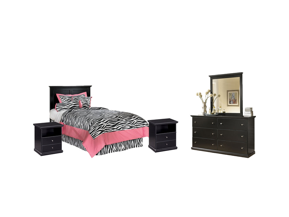 Maribel Twin Panel Headboard with Mirrored Dresser and 2 Nightstands Factory Furniture Mattress & More - Online or In-Store at our Phillipsburg Location Serving Dayton, Eaton, and Greenville. Shop Now.
