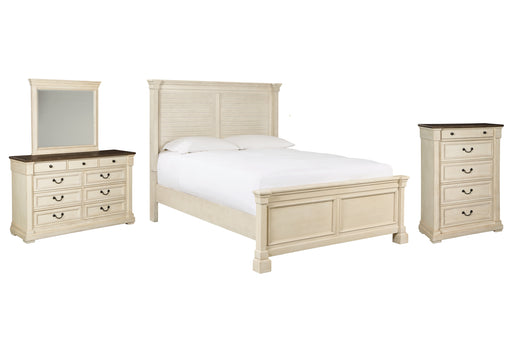Bolanburg Queen Panel Bed with Mirrored Dresser, Chest and Nightstand Factory Furniture Mattress & More - Online or In-Store at our Phillipsburg Location Serving Dayton, Eaton, and Greenville. Shop Now.