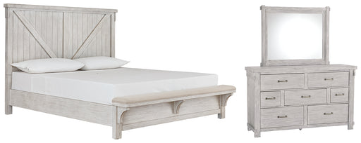 Brashland Queen Panel Bed with Mirrored Dresser Factory Furniture Mattress & More - Online or In-Store at our Phillipsburg Location Serving Dayton, Eaton, and Greenville. Shop Now.