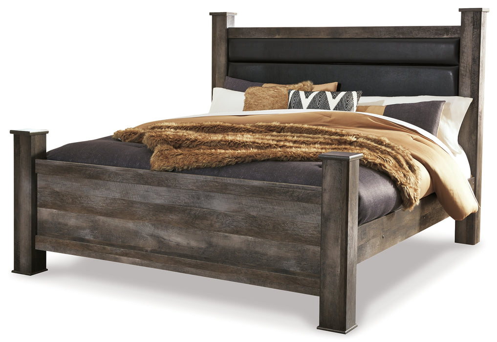 Wynnlow King Poster Bed with Mirrored Dresser and Chest Factory Furniture Mattress & More - Online or In-Store at our Phillipsburg Location Serving Dayton, Eaton, and Greenville. Shop Now.