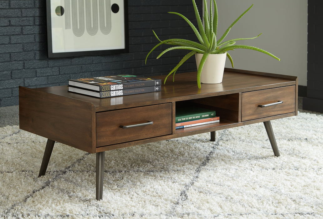Calmoni Coffee Table with 2 End Tables Factory Furniture Mattress & More - Online or In-Store at our Phillipsburg Location Serving Dayton, Eaton, and Greenville. Shop Now.