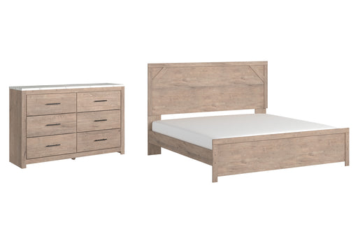 Senniberg King Panel Bed with Dresser Factory Furniture Mattress & More - Online or In-Store at our Phillipsburg Location Serving Dayton, Eaton, and Greenville. Shop Now.