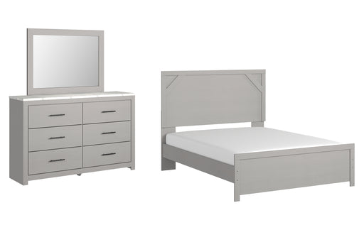 Cottonburg Queen Panel Bed with Mirrored Dresser Factory Furniture Mattress & More - Online or In-Store at our Phillipsburg Location Serving Dayton, Eaton, and Greenville. Shop Now.