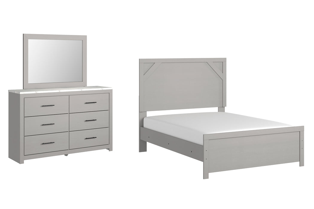 Cottonburg Full Panel Bed with Mirrored Dresser Factory Furniture Mattress & More - Online or In-Store at our Phillipsburg Location Serving Dayton, Eaton, and Greenville. Shop Now.