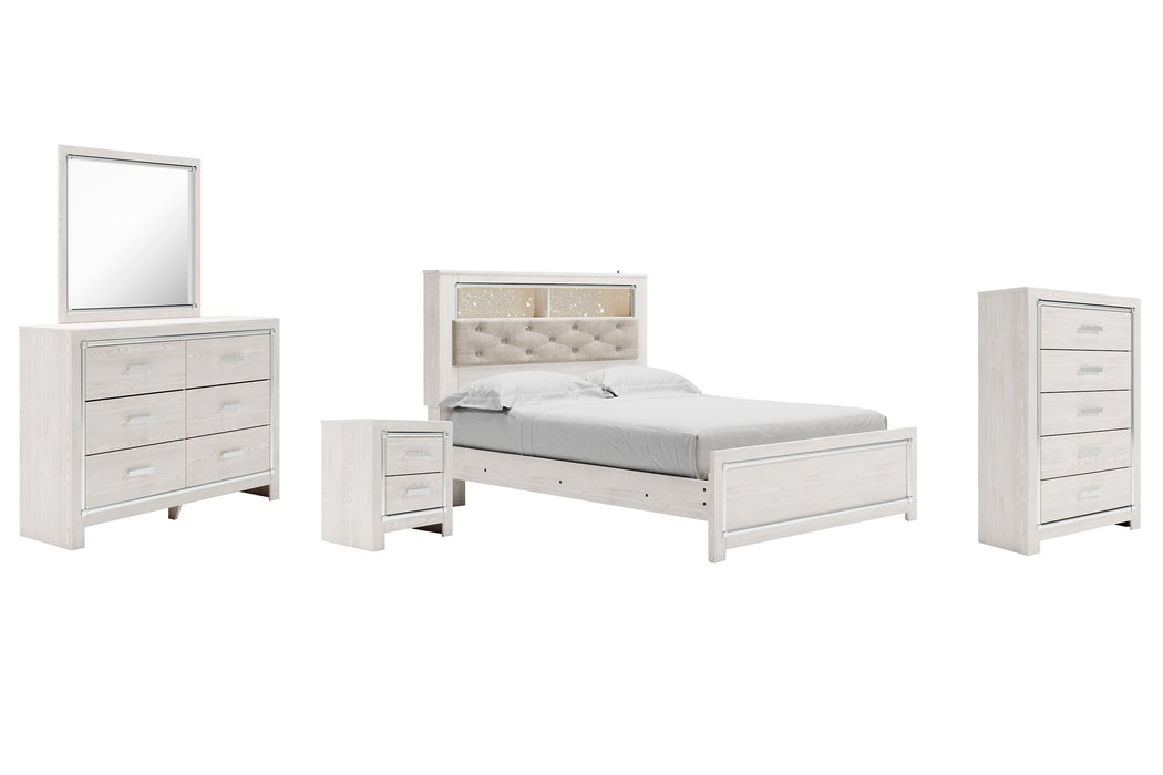 Altyra Queen Panel Bookcase Bed with Mirrored Dresser, Chest and Nightstand Factory Furniture Mattress & More - Online or In-Store at our Phillipsburg Location Serving Dayton, Eaton, and Greenville. Shop Now.