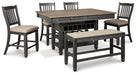 Tyler Creek Counter Height Dining Table and 4 Barstools and Bench Factory Furniture Mattress & More - Online or In-Store at our Phillipsburg Location Serving Dayton, Eaton, and Greenville. Shop Now.