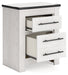 Schoenberg Two Drawer Night Stand Factory Furniture Mattress & More - Online or In-Store at our Phillipsburg Location Serving Dayton, Eaton, and Greenville. Shop Now.