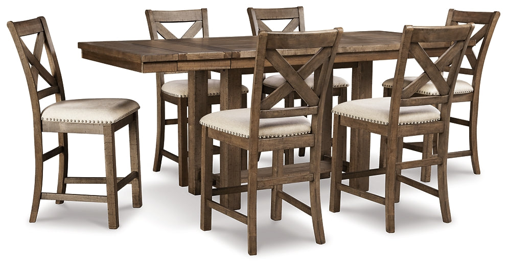 Moriville Counter Height Dining Table and 6 Barstools Factory Furniture Mattress & More - Online or In-Store at our Phillipsburg Location Serving Dayton, Eaton, and Greenville. Shop Now.