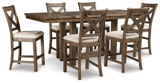 Moriville Counter Height Dining Table and 6 Barstools Factory Furniture Mattress & More - Online or In-Store at our Phillipsburg Location Serving Dayton, Eaton, and Greenville. Shop Now.