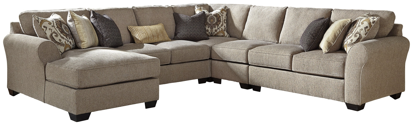 Pantomine 5-Piece Sectional with Ottoman Factory Furniture Mattress & More - Online or In-Store at our Phillipsburg Location Serving Dayton, Eaton, and Greenville. Shop Now.