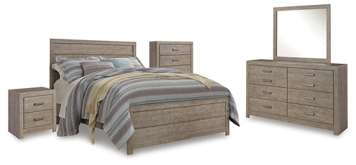Culverbach Queen Panel Bed with Mirrored Dresser, Chest and Nightstand Factory Furniture Mattress & More - Online or In-Store at our Phillipsburg Location Serving Dayton, Eaton, and Greenville. Shop Now.