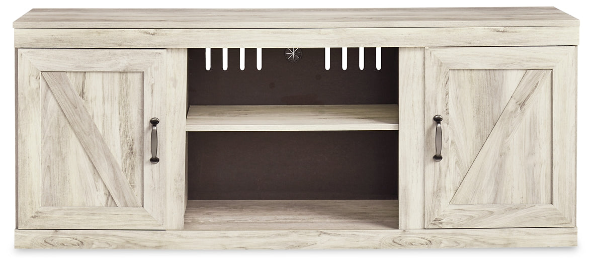 Bellaby LG TV Stand w/Fireplace Option Factory Furniture Mattress & More - Online or In-Store at our Phillipsburg Location Serving Dayton, Eaton, and Greenville. Shop Now.