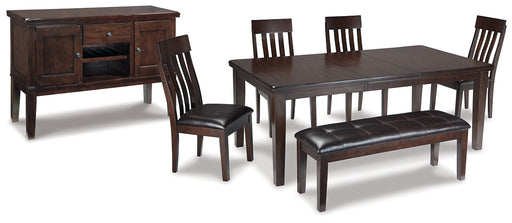 Haddigan Dining Table and 4 Chairs and Bench with Storage Factory Furniture Mattress & More - Online or In-Store at our Phillipsburg Location Serving Dayton, Eaton, and Greenville. Shop Now.