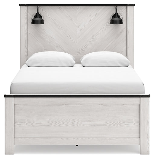 Schoenberg Queen Panel Bed with Mirrored Dresser Factory Furniture Mattress & More - Online or In-Store at our Phillipsburg Location Serving Dayton, Eaton, and Greenville. Shop Now.