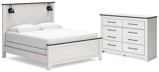 Schoenberg King Panel Bed with Dresser Factory Furniture Mattress & More - Online or In-Store at our Phillipsburg Location Serving Dayton, Eaton, and Greenville. Shop Now.