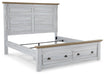 Haven Bay King Panel Storage Bed with Mirrored Dresser, Chest and 2 Nightstands Factory Furniture Mattress & More - Online or In-Store at our Phillipsburg Location Serving Dayton, Eaton, and Greenville. Shop Now.