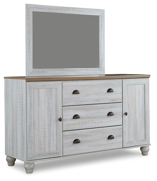 Haven Bay Queen Panel Storage Bed with Mirrored Dresser and Chest Factory Furniture Mattress & More - Online or In-Store at our Phillipsburg Location Serving Dayton, Eaton, and Greenville. Shop Now.