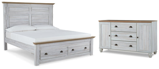 Haven Bay King Panel Storage Bed with Dresser Factory Furniture Mattress & More - Online or In-Store at our Phillipsburg Location Serving Dayton, Eaton, and Greenville. Shop Now.