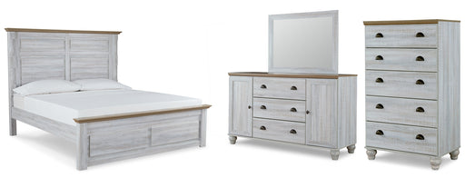 Haven Bay King Panel Bed with Mirrored Dresser and Chest Factory Furniture Mattress & More - Online or In-Store at our Phillipsburg Location Serving Dayton, Eaton, and Greenville. Shop Now.