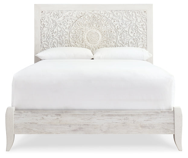 Paxberry Queen Panel Bed with Mirrored Dresser Factory Furniture Mattress & More - Online or In-Store at our Phillipsburg Location Serving Dayton, Eaton, and Greenville. Shop Now.