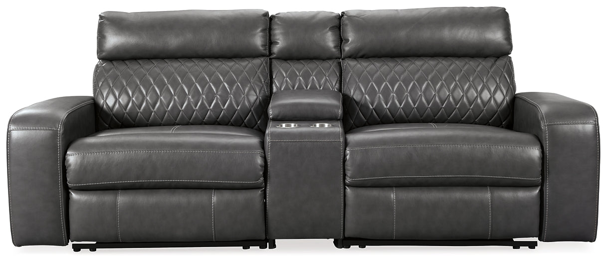 Samperstone 3-Piece Power Reclining Sectional Factory Furniture Mattress & More - Online or In-Store at our Phillipsburg Location Serving Dayton, Eaton, and Greenville. Shop Now.