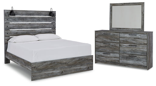 Baystorm Queen Panel Bed with Mirrored Dresser Factory Furniture Mattress & More - Online or In-Store at our Phillipsburg Location Serving Dayton, Eaton, and Greenville. Shop Now.