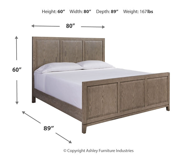 Chrestner California King Panel Bed with Mirrored Dresser Factory Furniture Mattress & More - Online or In-Store at our Phillipsburg Location Serving Dayton, Eaton, and Greenville. Shop Now.